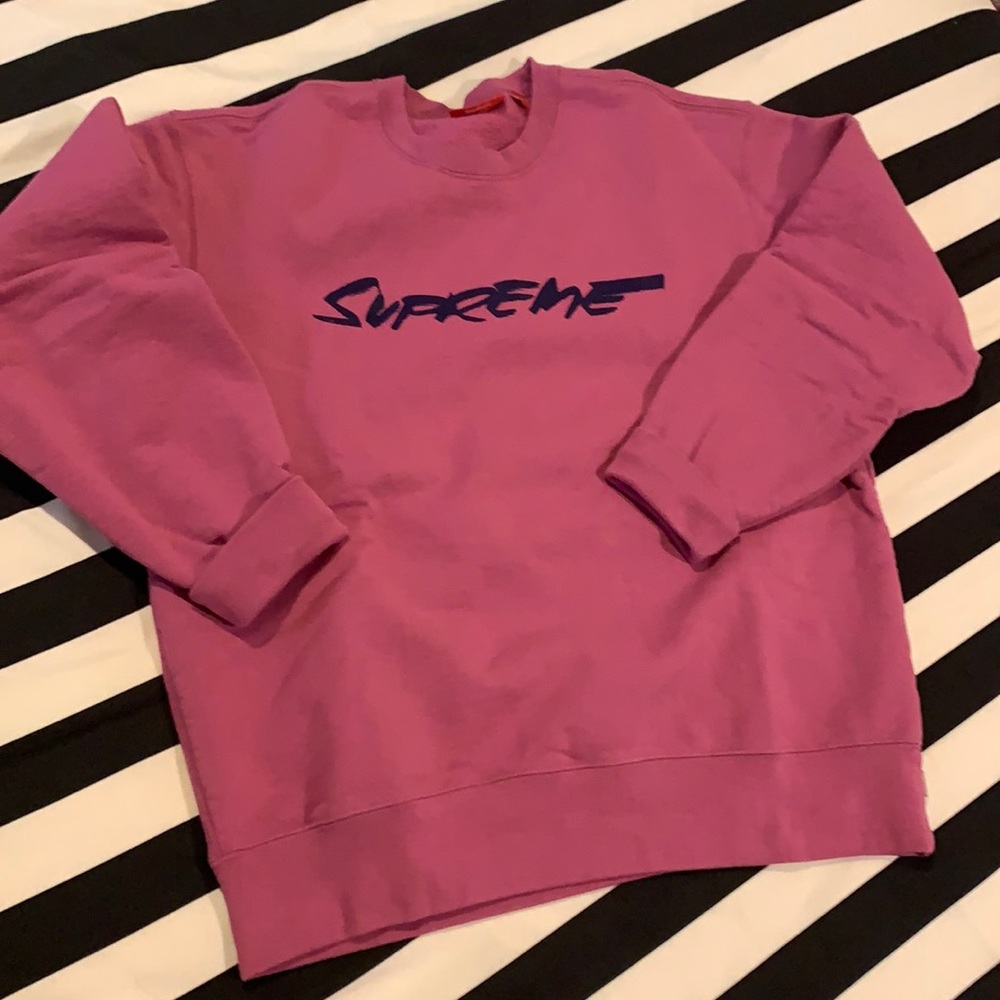 Purple Supreme sweatshirt